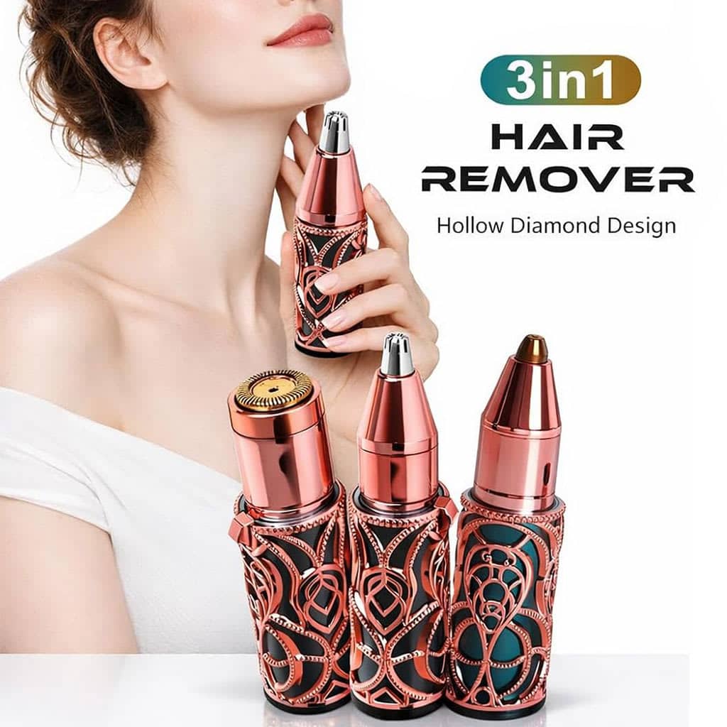 Épilateur Facial et Sourcils Rechargeable 3-en-1 - جهاز إزالة شعر الوجه والحواجب الاحترافي