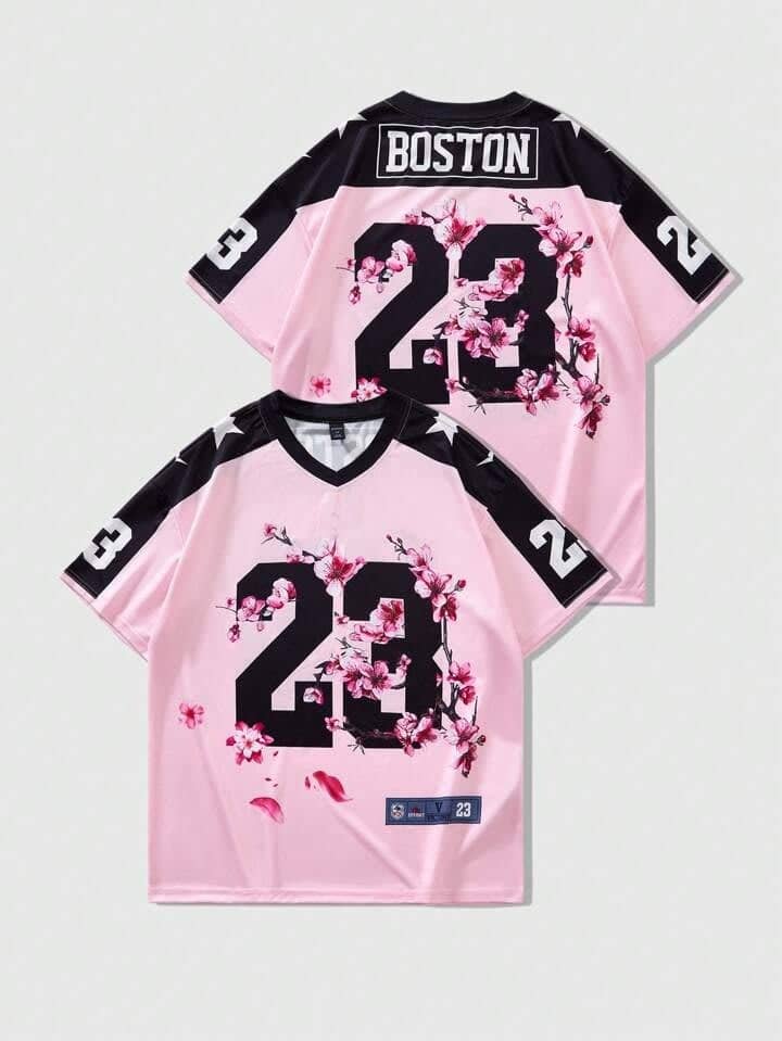 PINK BOSTON 23 JERSEY T-SHIRT