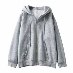 ZIP-IP HOODIE GREY 