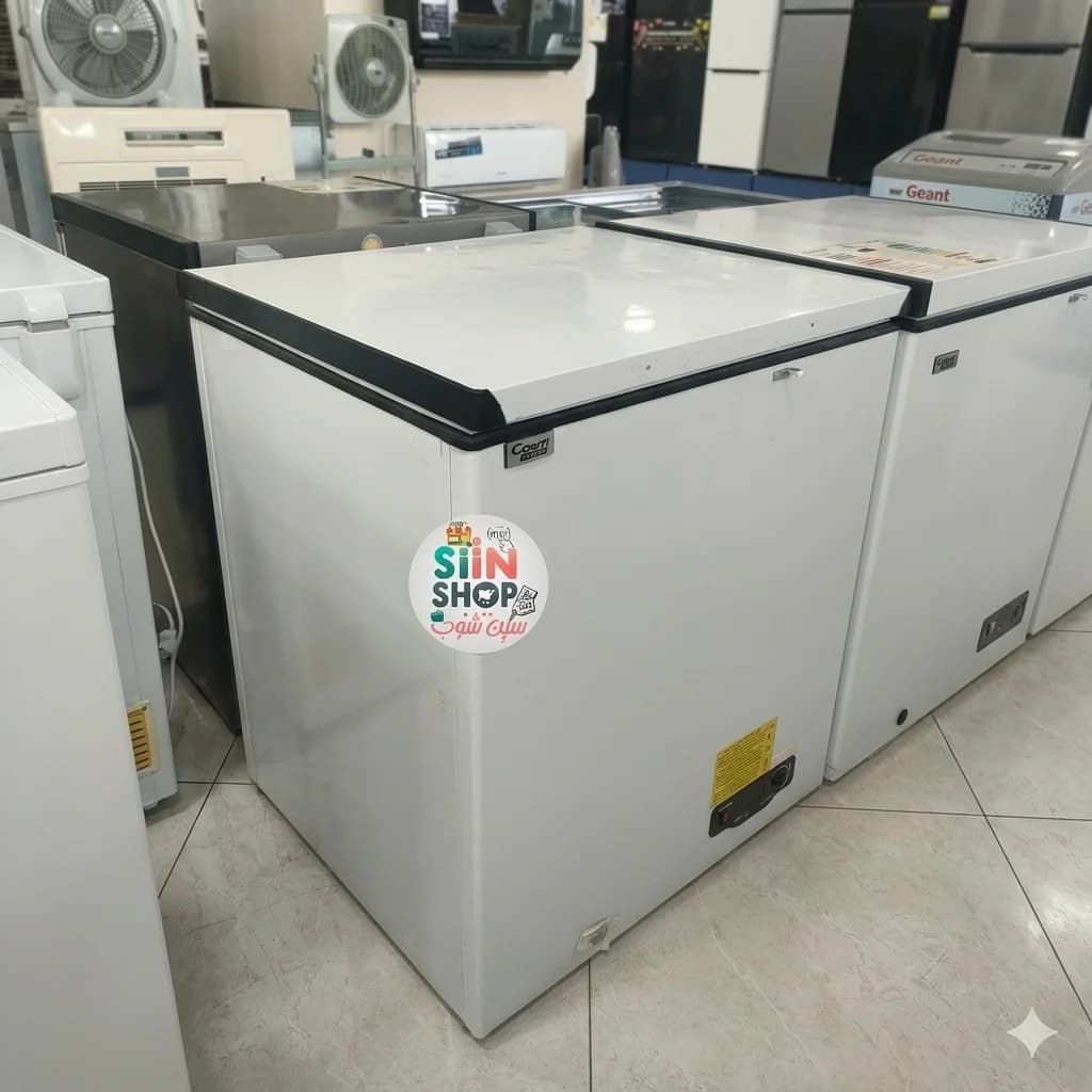 فريزر أبيض من ماركة كونتي جلوبال، سعة 165 لترًا . 2