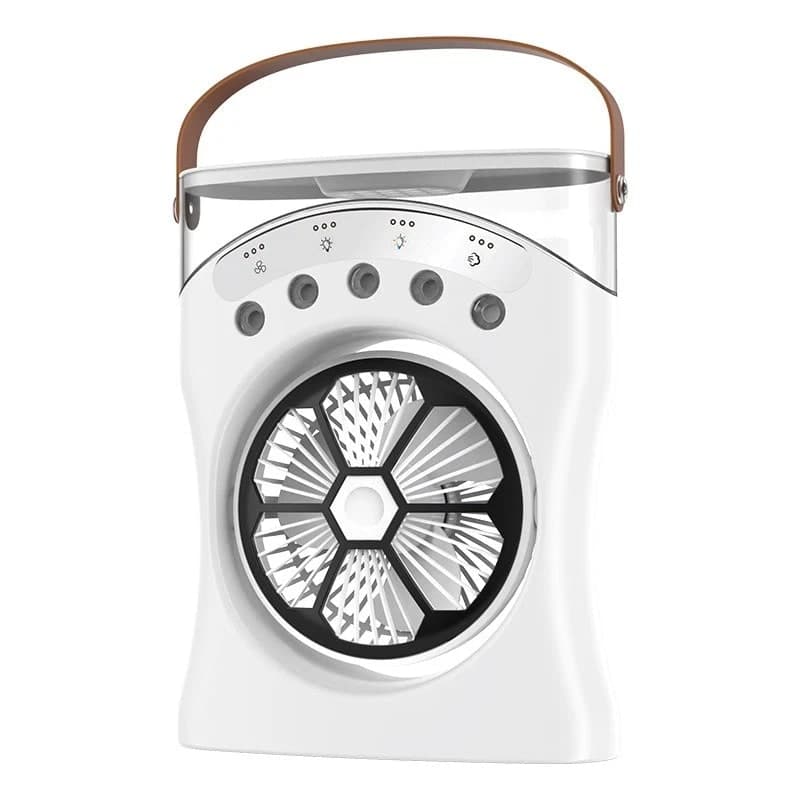 Ventilateur Brumisateur de Bureau Portable USB avec Éclairage - مروحة المكتب الذكية برذاذ الماء والترطيب بـ 3 سرعات 4