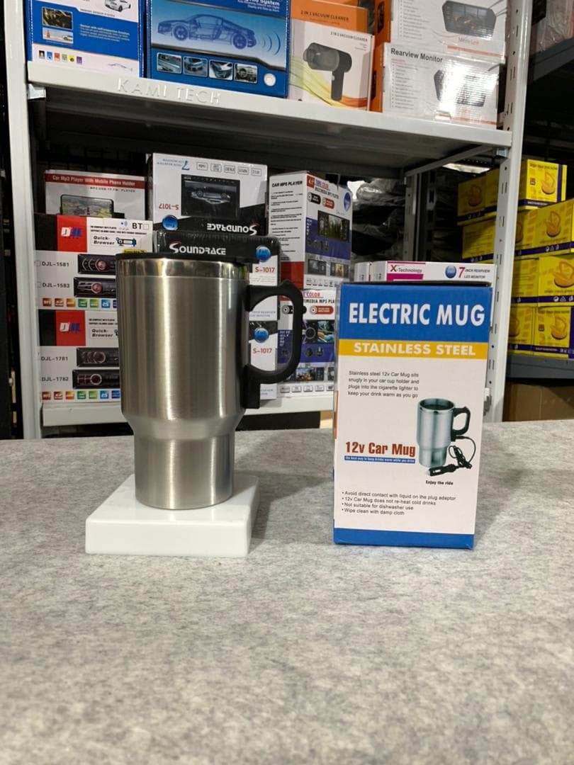 Thermos electrique chauffant pour voiture avec prise Allume Cigare Chauffe Eau,Thé,Café 2