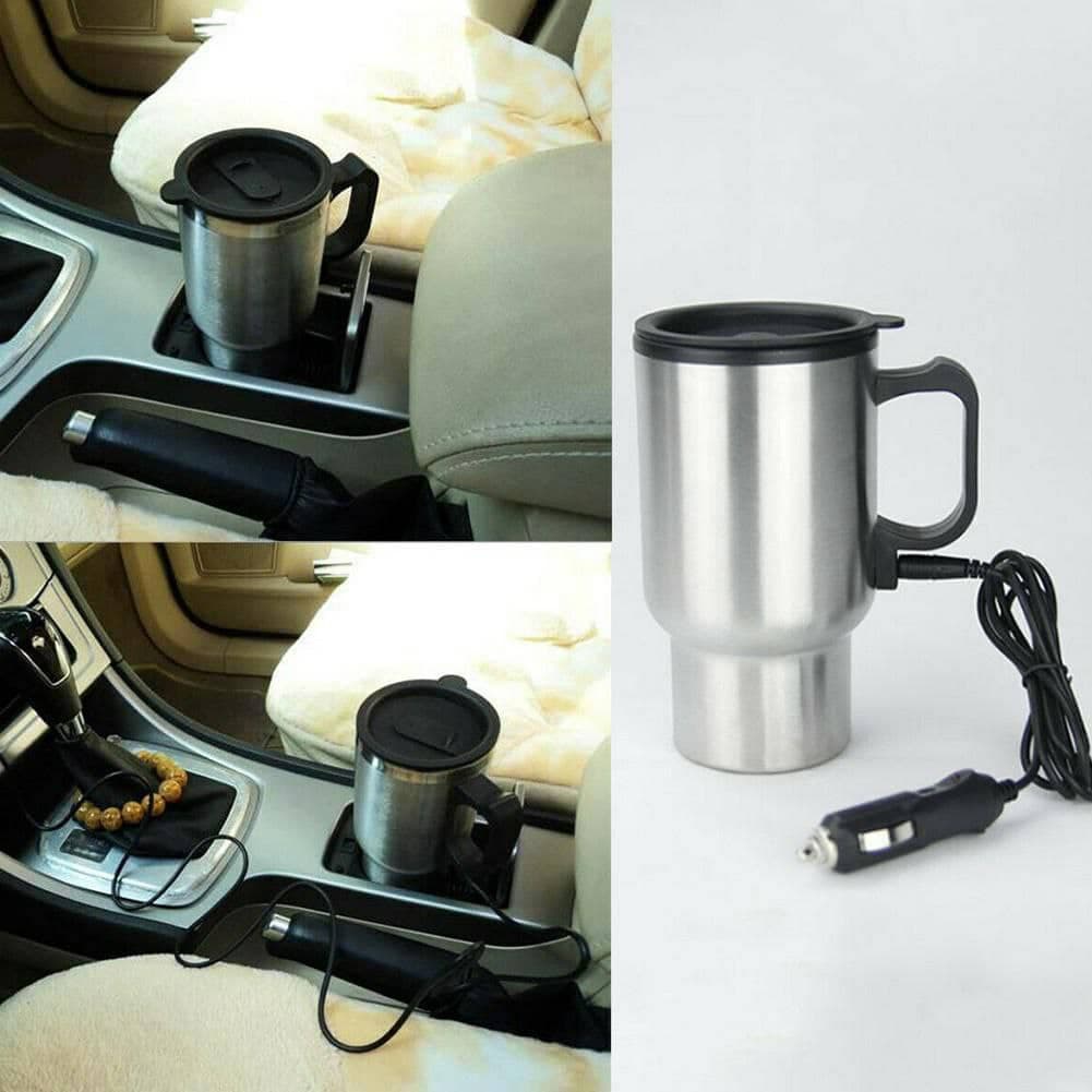 Thermos electrique chauffant pour voiture avec prise Allume Cigare Chauffe Eau,Thé,Café 3