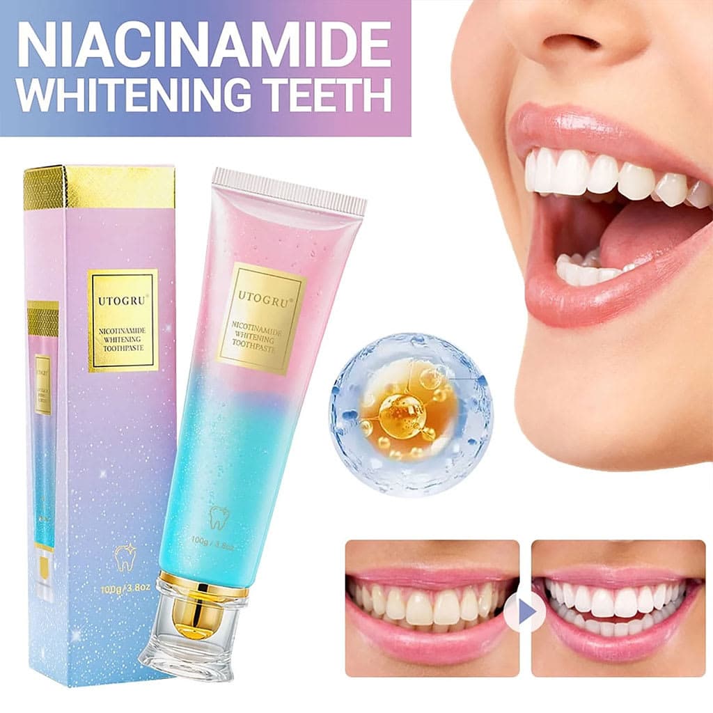 Dentifrice blanchissant à la niacinamide UTOGRU Triple action blanchissante – معجون تبييض الأسنان 2