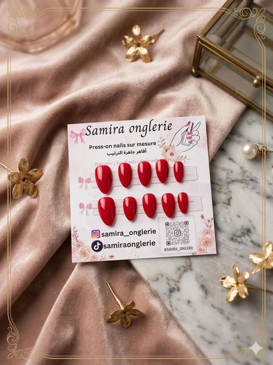 Press-on nails اضافر الصلاة  3