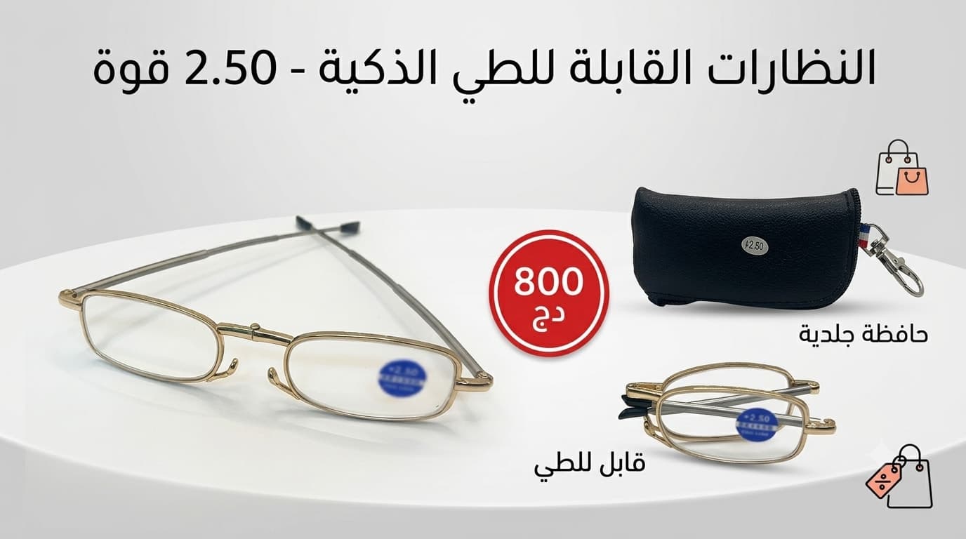 نظارات قراءة قابلة للطي