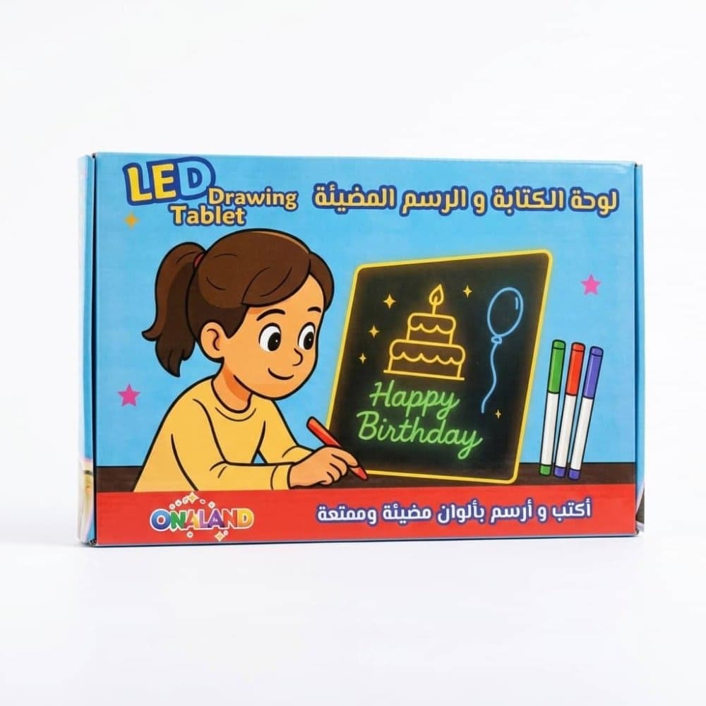 لوحة الرسم والكتابة المضيئة للأطفال (LED Drawing Tablet) 3
