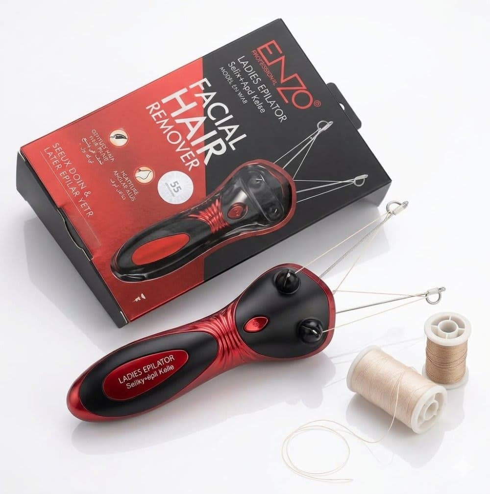 آلة إزالة شعر الوجه بالخيط الكهربائية من ENZO Professional - بشرة ناعمة كالحرير في دقائق 2