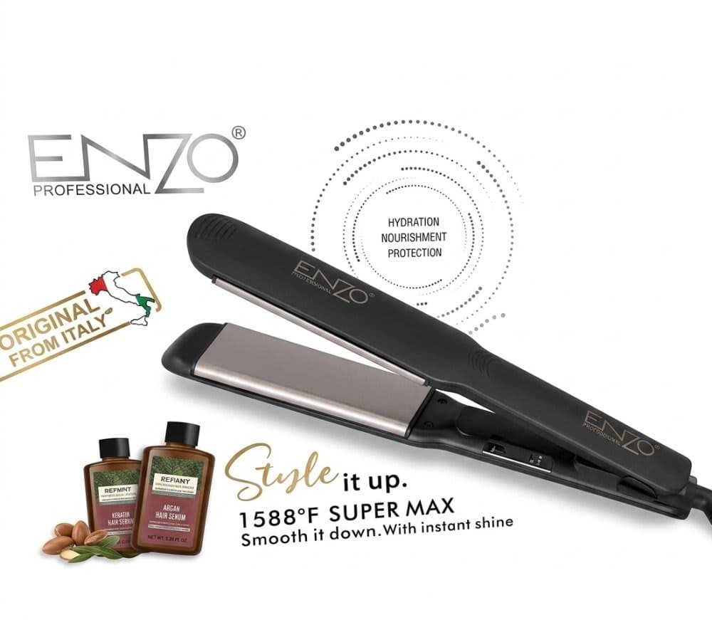 مكواة الشعر الاحترافية ENZO Professional Super Max - لإطلالة صالونات فائقة النعومة 3