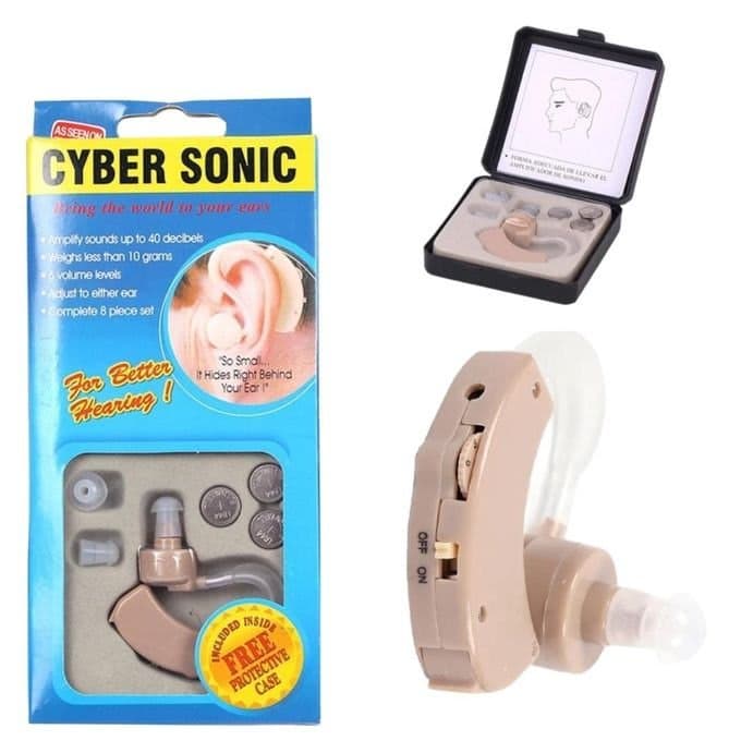 جهاز Cyber Sonic المطور لتقوية السمع خلف الأذن - مضخم صوت لاسلكي عالي الدقة 4