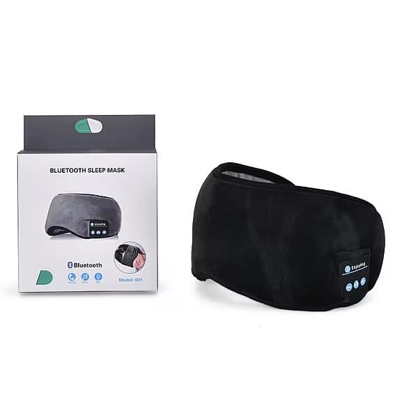 قناع النوم الذكي بتقنية بلوتوث (Bluetooth Sleep Mask) – عصابة رأس مريحة مع سماعات مدمجة لنوم عميق واسترخاء تام 2