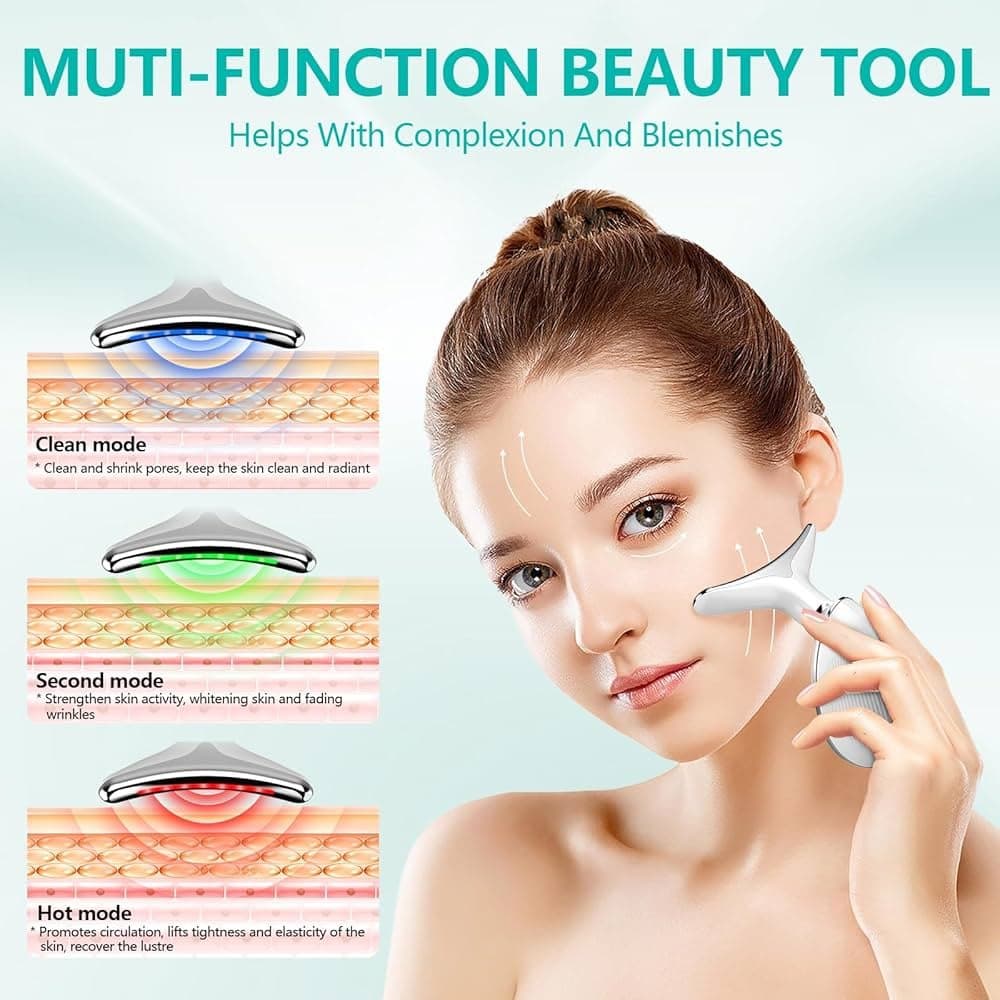 جهاز شد الرقبة والوجه بتقنية LED و Microcurrent – مدلك &amp;amp;quot;V-Face&amp;amp;quot; الاحترافي 4