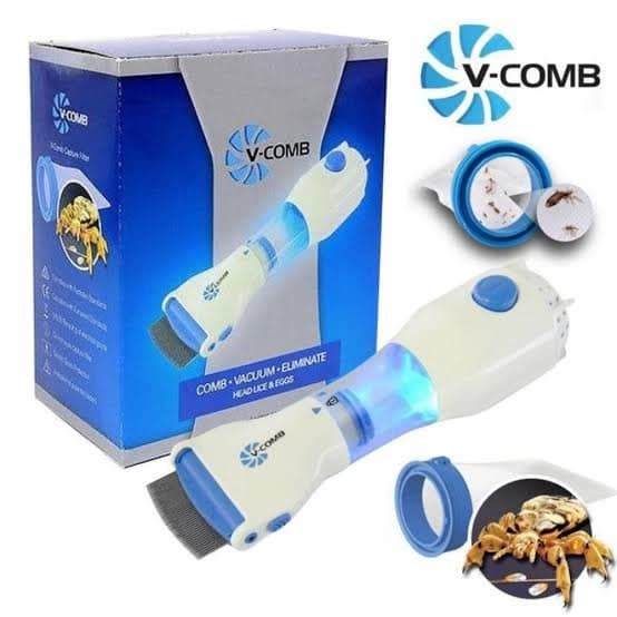 جهاز V-COMB الأصلي لإزالة القمل وبيضه كهربائياً – الحل الطبيعي والآمن بدون كيماويات 2