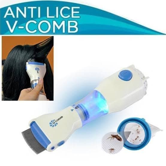 جهاز V-COMB الأصلي لإزالة القمل وبيضه كهربائياً – الحل الطبيعي والآمن بدون كيماويات 3
