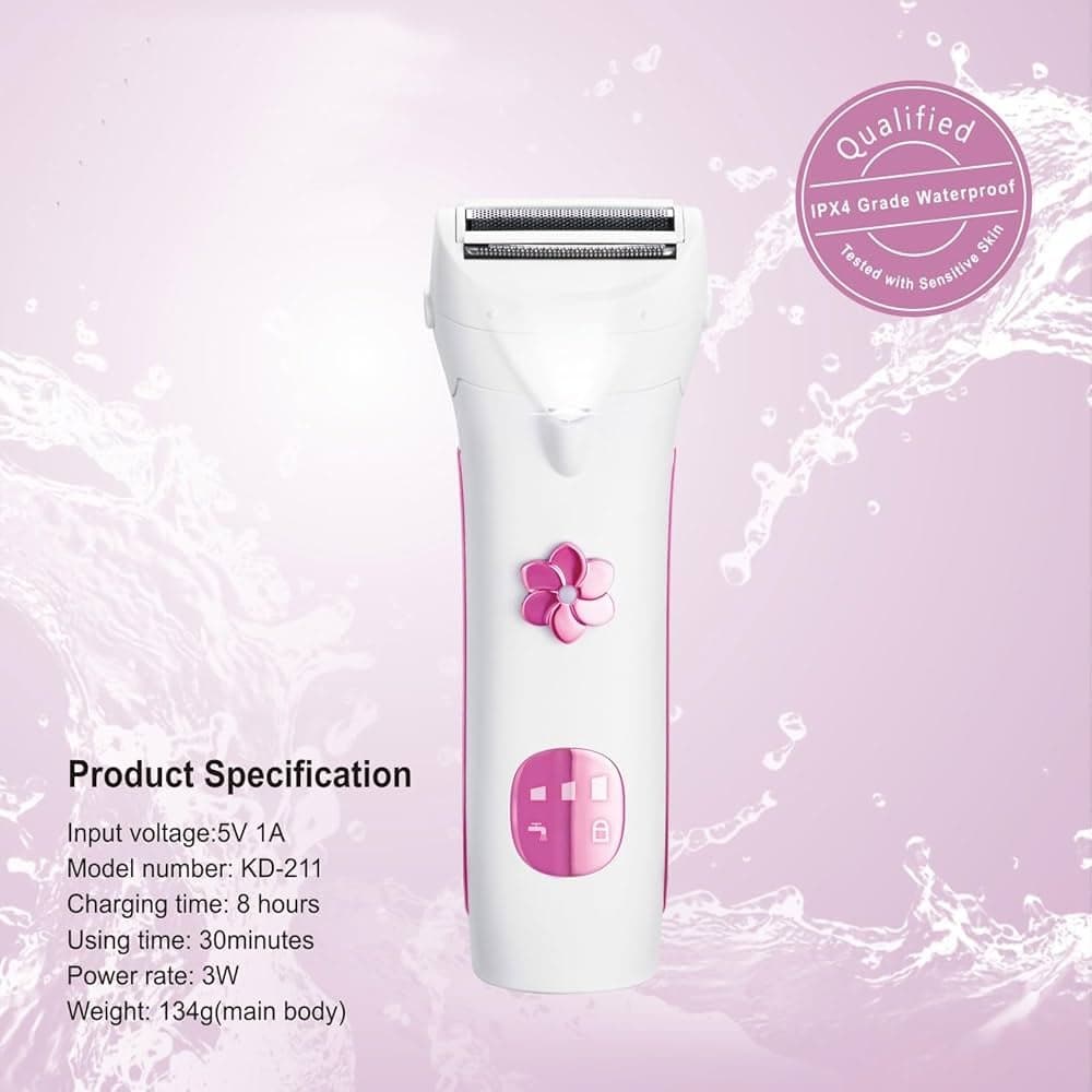ماكينة الحلاقة النسائية LadySpa Pro من DSP - حلاقة ناعمة، آمنة ومقاومة للماء 3
