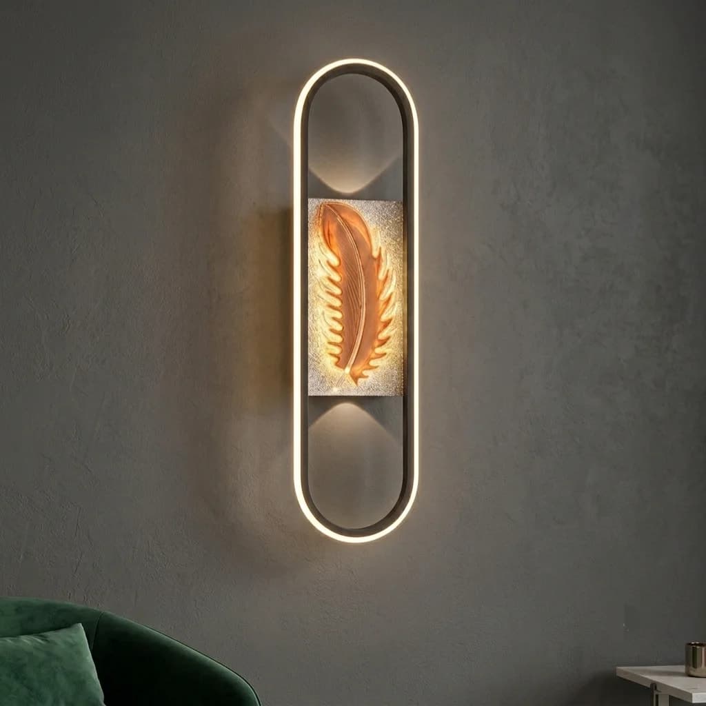 applique murale LED moderne  plume 3