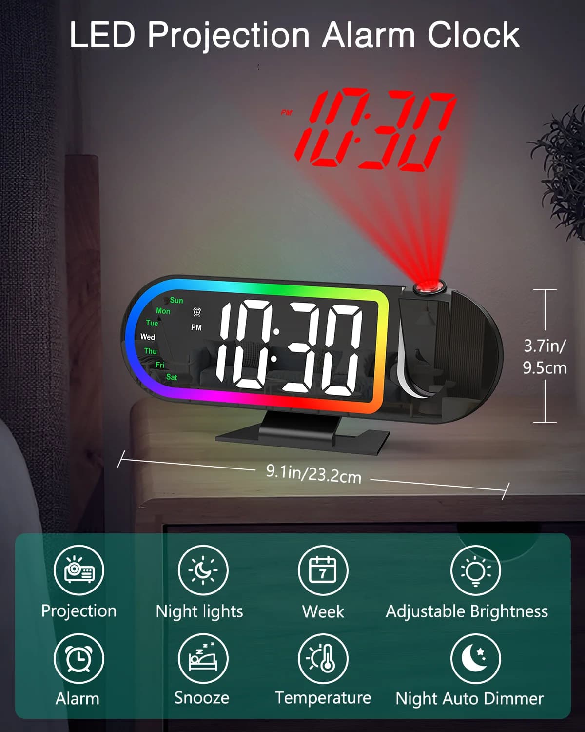  ساعة رقمية LED  3