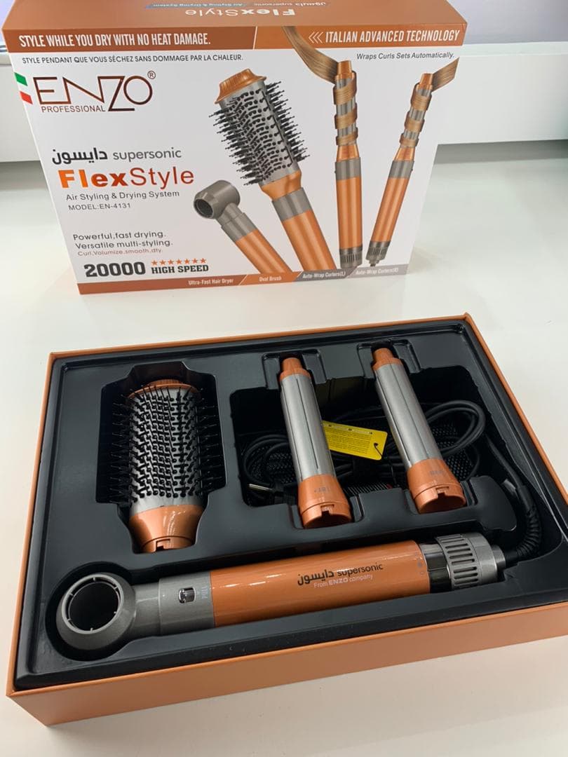 ENZO PROFESSIONAL Brosse Coiffante Multifonctionnelle 4 en 1 – فرشاة تصفيف الشعر متعددة الوظائف 2