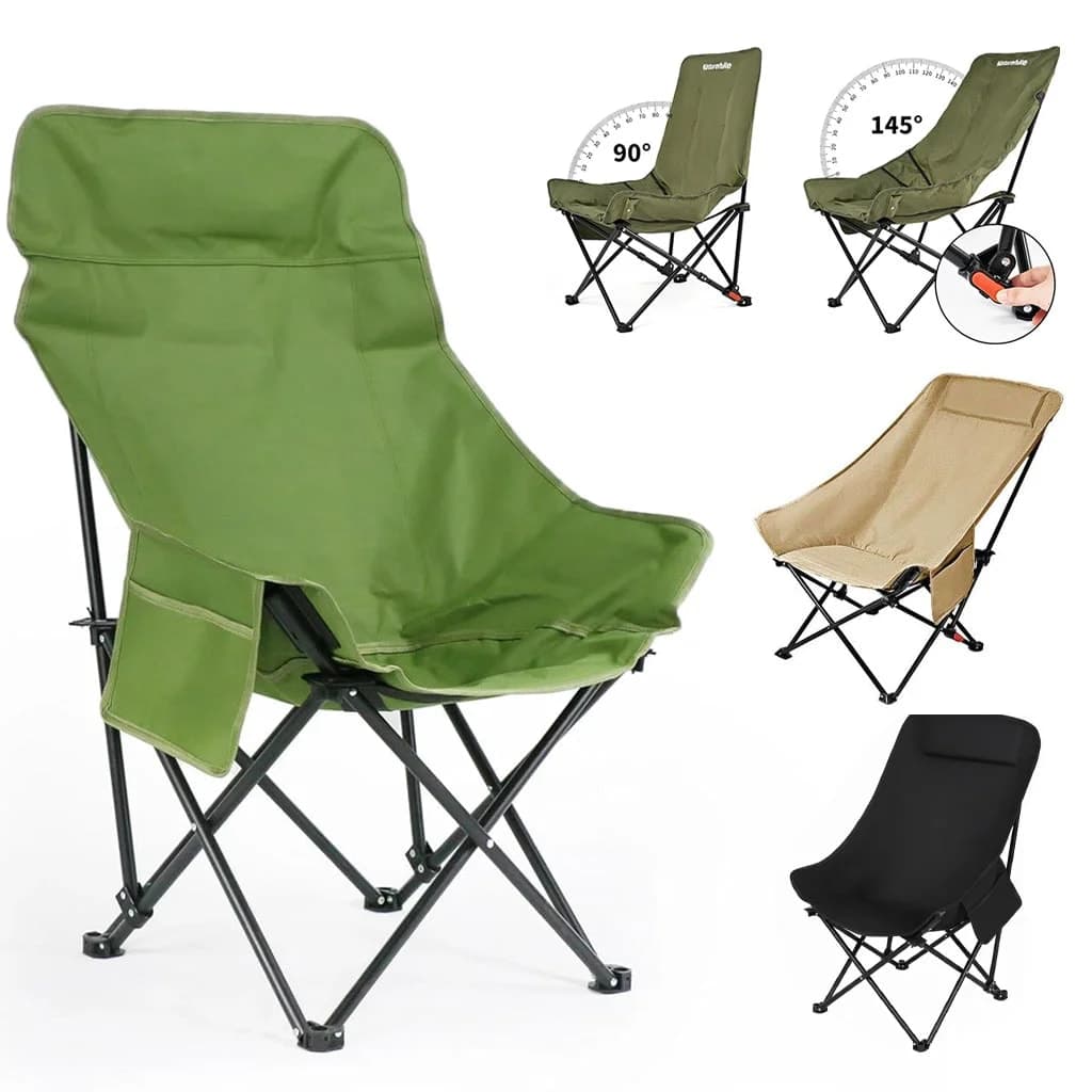 Chaise de Camping Pliante avec Dossier Réglable - كرسي تخييم بظهر عالي مريح قابل لتمديد 2