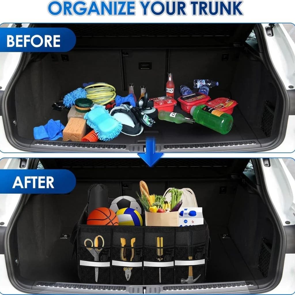 Organisateur de Coffre Pliable et Imperméable avec Multi-Compartiments  6