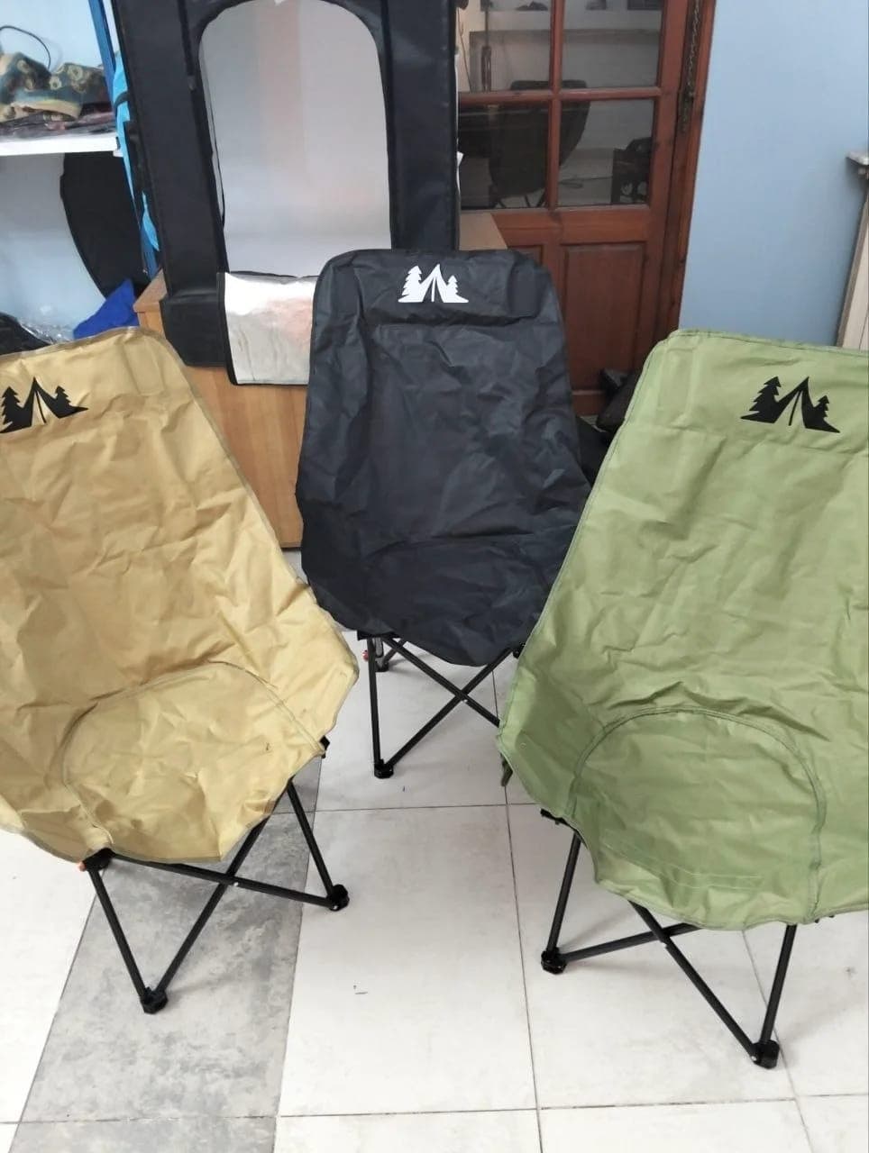 Chaise de Camping Pliante avec Dossier Réglable