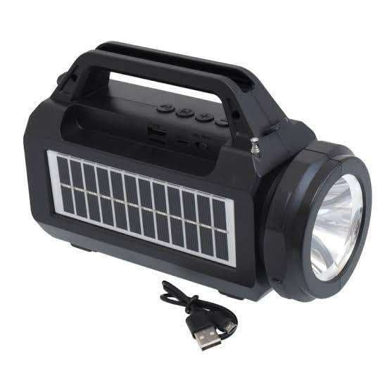 SY-979 Solar Rechargeable Light with Speaker LED Torch Light Speaker 3
