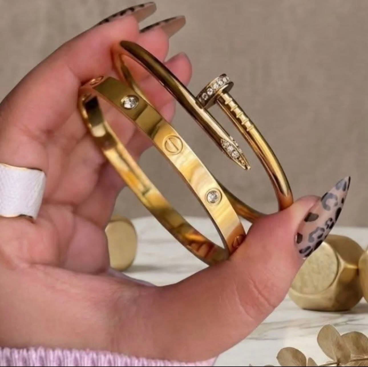 Braclet Cartier Love + Cartier Clou 2