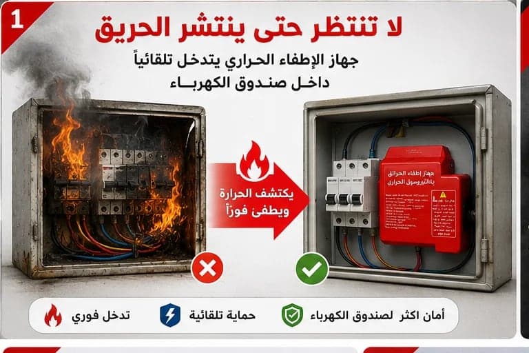 🛡️ جهاز الإطفاء الحراري الأوتوماتيكي 🛡️ 4