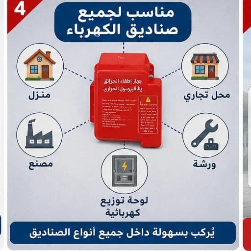🛡️ جهاز الإطفاء الحراري الأوتوماتيكي 🛡️ 2