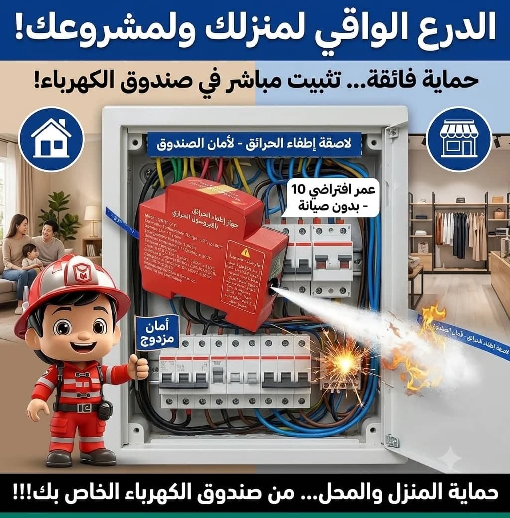 🛡️ جهاز الإطفاء الحراري الأوتوماتيكي 🛡️ 5