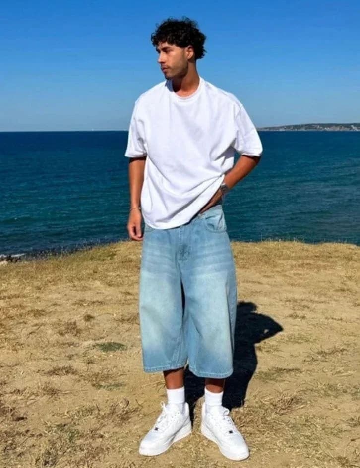 BAGGY JORT BLUE  3