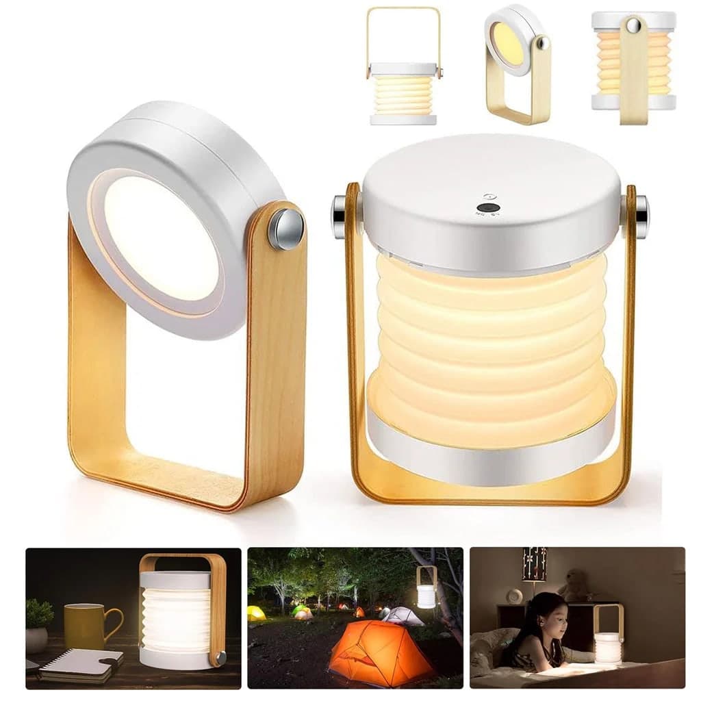 Lampe de Table Télescopique et Pliable 4 en 1 à intensité variable 3 niveaux 2