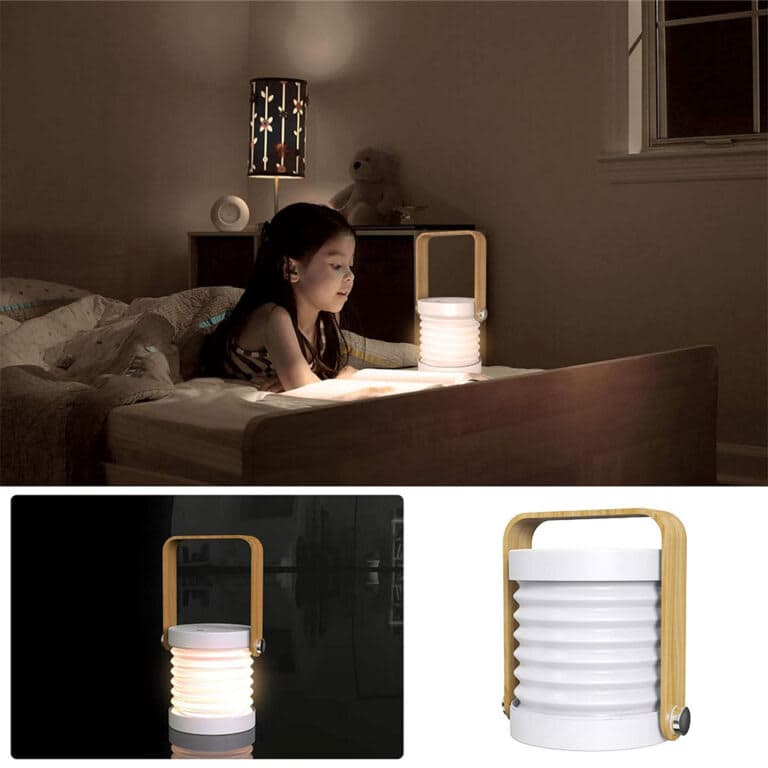 Lampe de Table Télescopique et Pliable 4 en 1 à intensité variable 3 niveaux 5