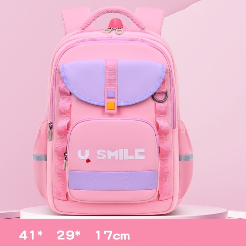 Sac à Dos Scolaire pour Enfnats U-Smile Rose SACKDS09RS - حقيبة مدرسية للأطفال 3