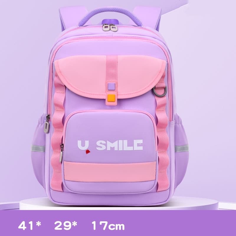 Sac à Dos Scolaire pour Enfnats U-Smile Mauve SACKDS09MV - حقيبة مدرسية للأطفال 3