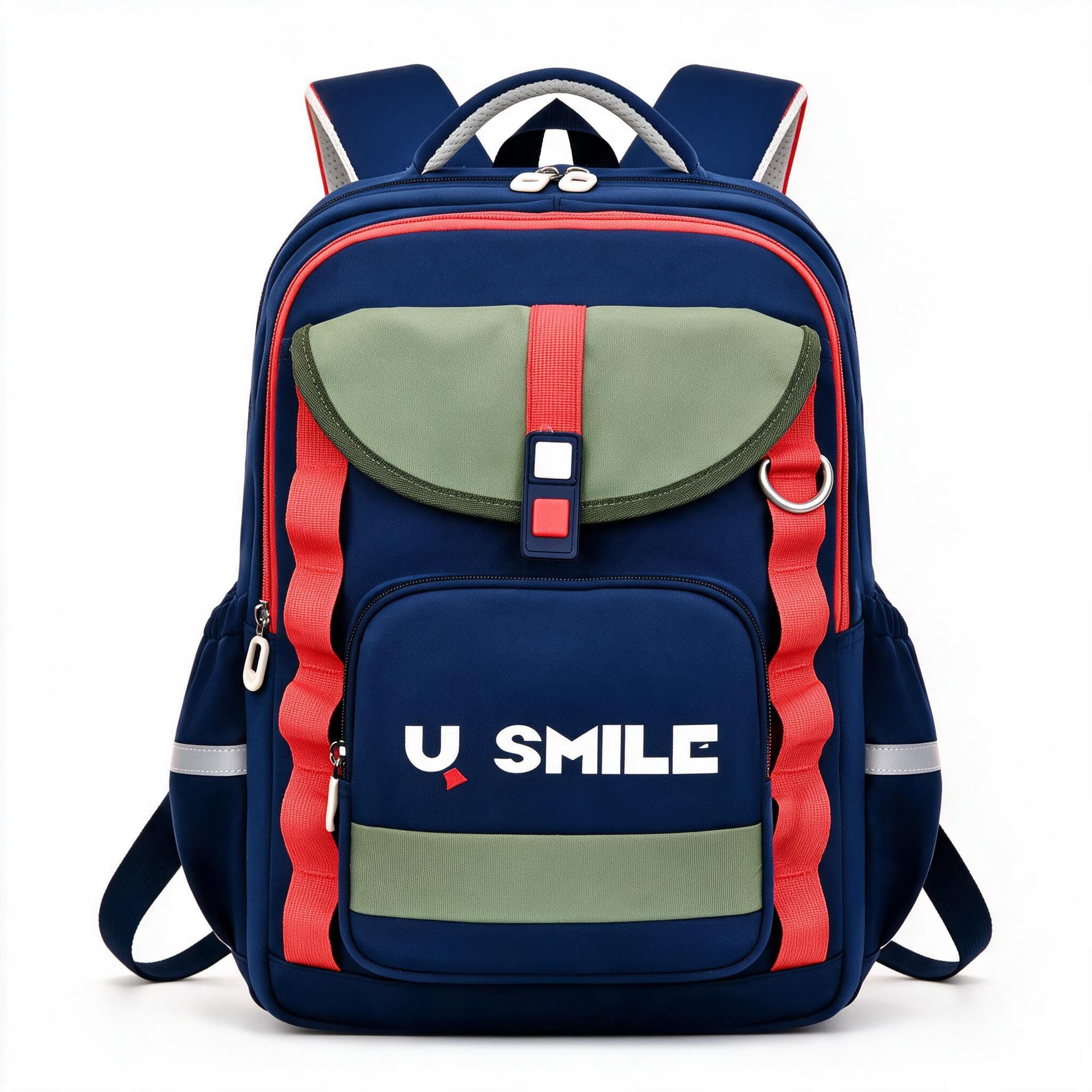 Sac à Dos Scolaire pour Enfnats U-Smile Bleu et Vert SACKDS09BV - حقيبة مدرسية للأطفال 2