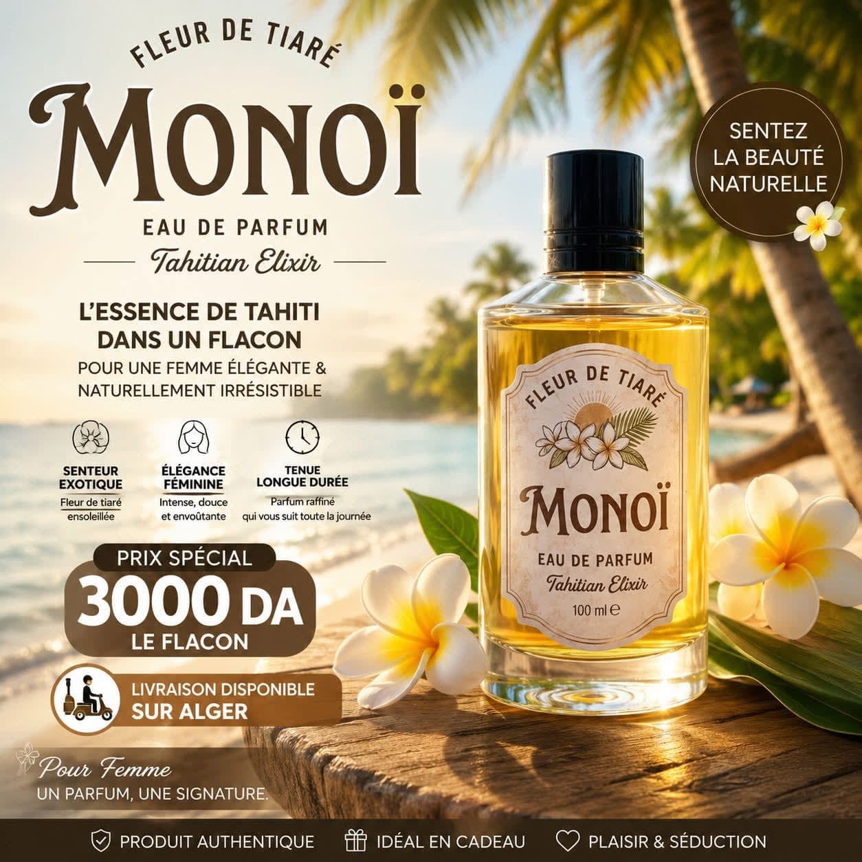 Eau de parfum Monoï 100 ml