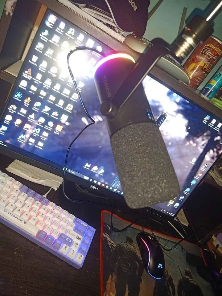 🎤 MIC TONOR TD510 Air S H+ USB / XLR / Phone/ WITH STAND BOOM ARM (ستاند يجي معاه لداخل ف box)jdid 6