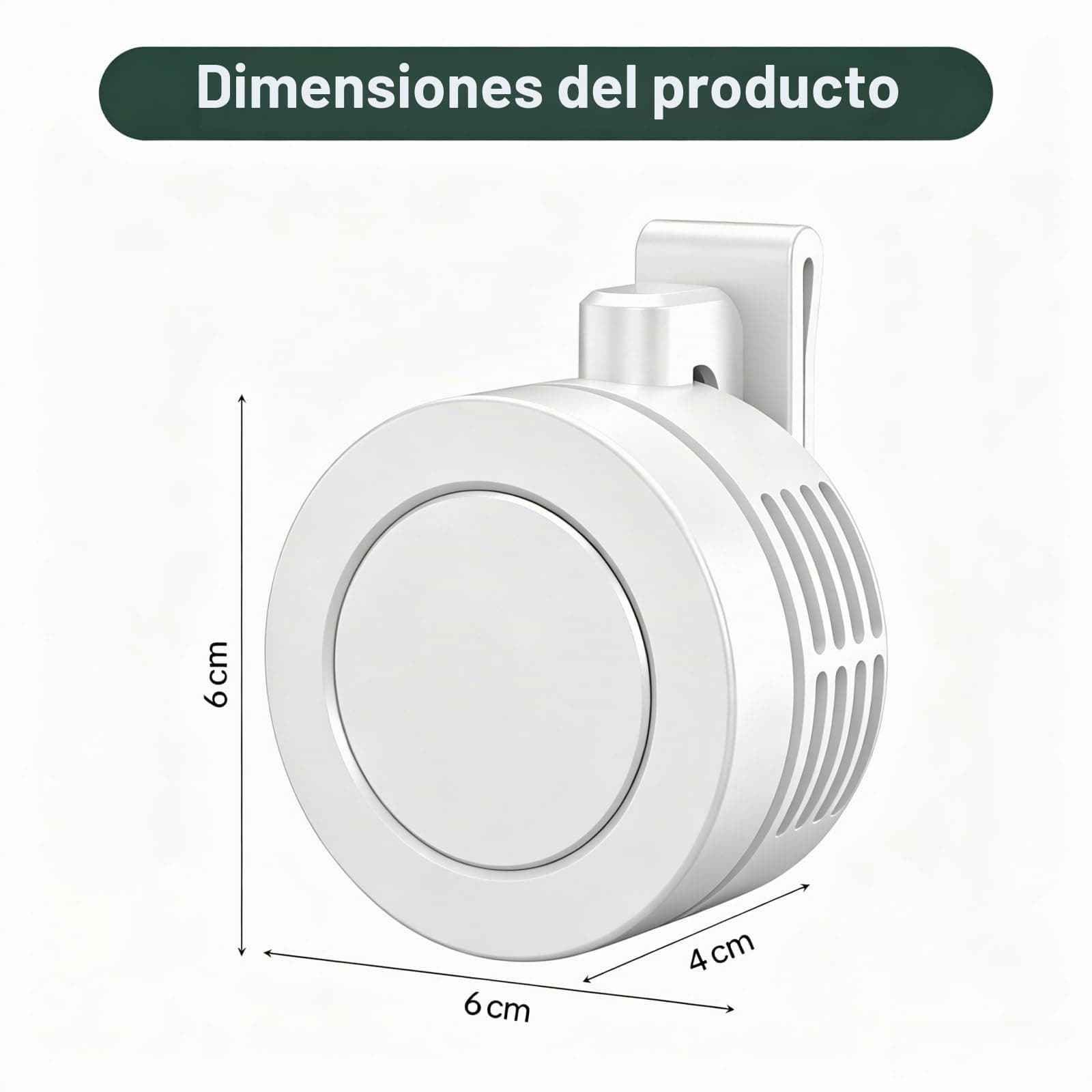 - مروحة حزام صغيرة محمولة وبدون شفرات مع مشبك دوار قابلة لإعادة الشحن بمنفذ USB-C 360° و 3 سرعات . 4