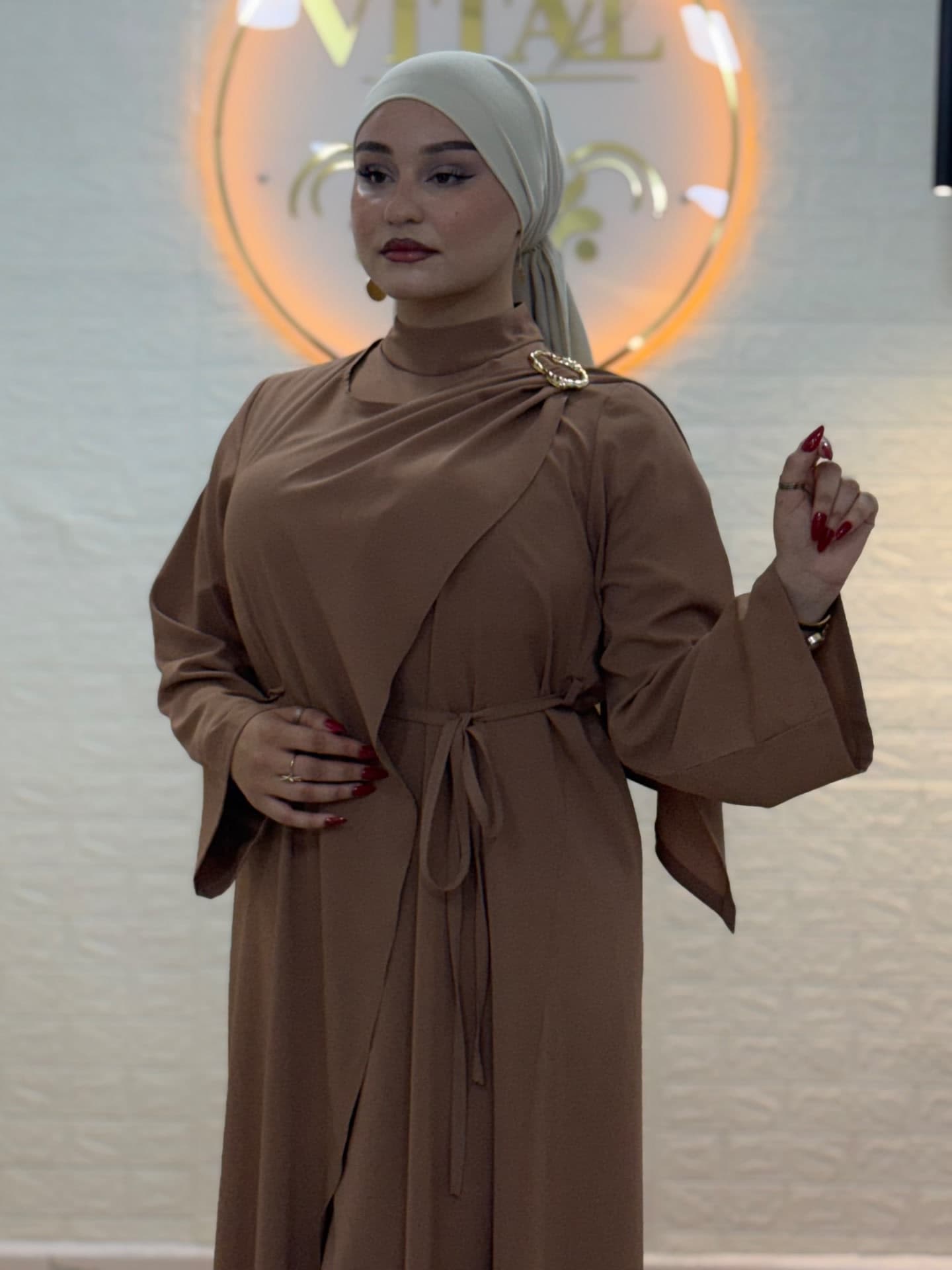 Marron  🇹🇷Hijab Tulum 