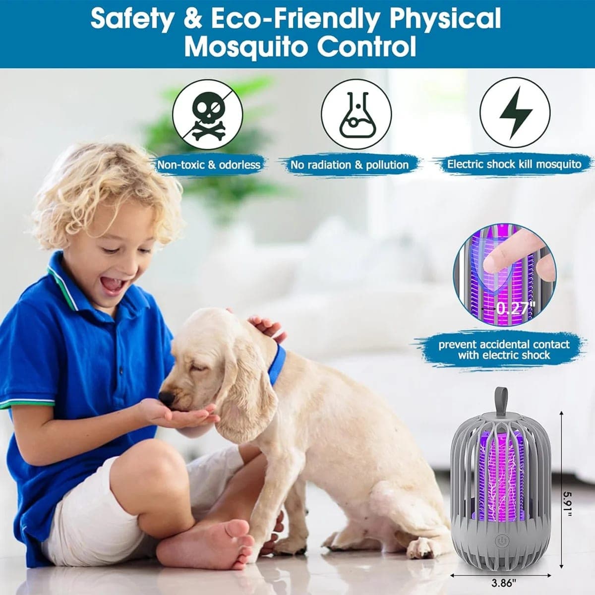 Appareille de Moustiques et Insectes Électrique Puissante et Portable Sans Produits Chimiques - صاعق وقاتل البعوض والحشرات 6