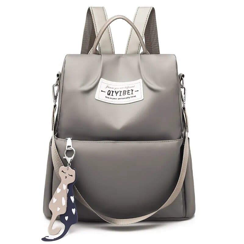 Sac à dos oxford Antivol étanche Pour Femme - Gris 3