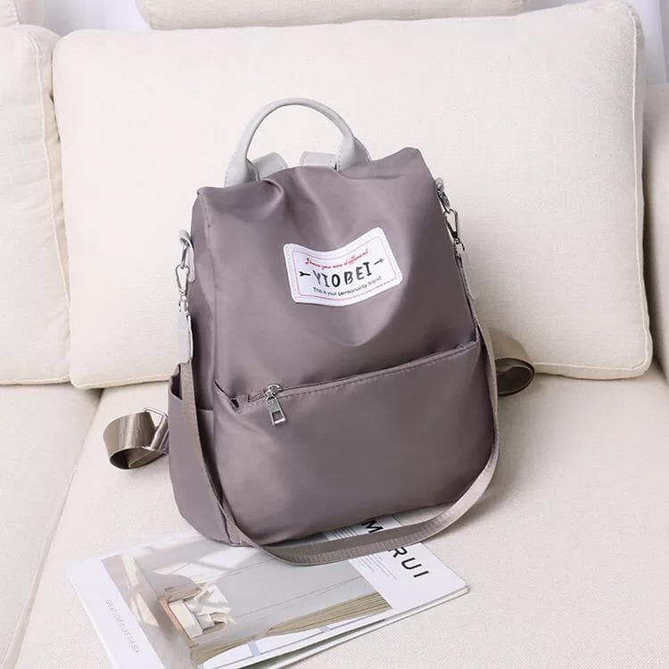 Sac à dos oxford Antivol étanche Pour Femme - Gris 5