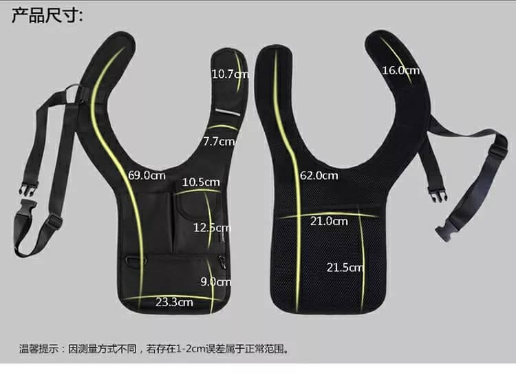 Sacoche  sous-bras Anti-vol Multi-Poche Design Élégant Pour Voyage Quotidien 3