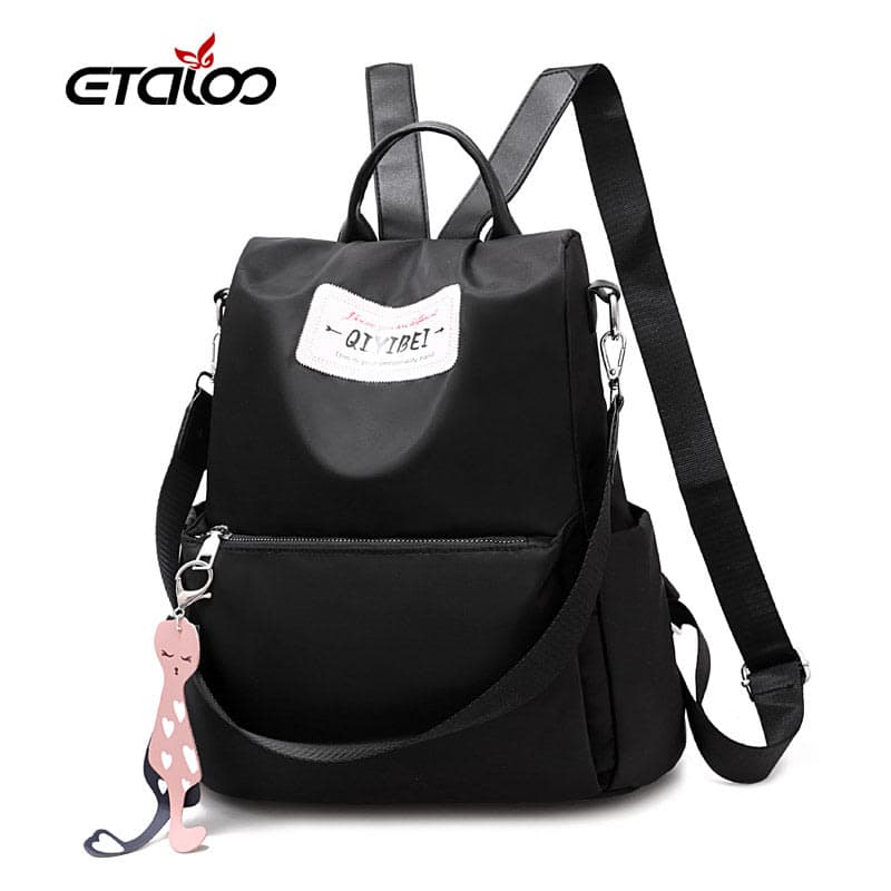 Sac à dos oxford Antivol étanche Pour Femme – Noir 5