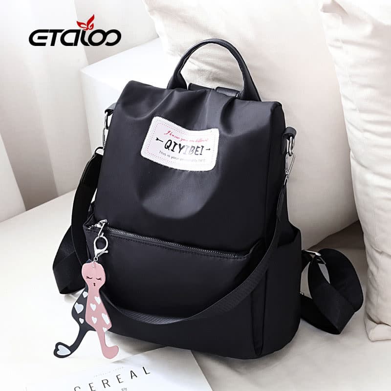 Sac à dos oxford Antivol étanche Pour Femme – Noir 3
