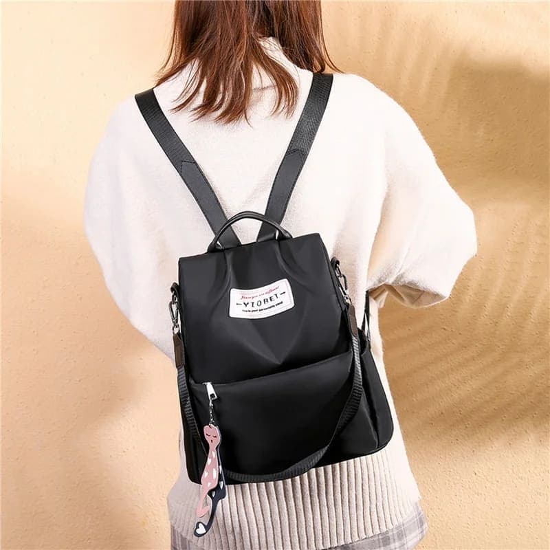 Sac à dos oxford Antivol étanche Pour Femme – Noir 4