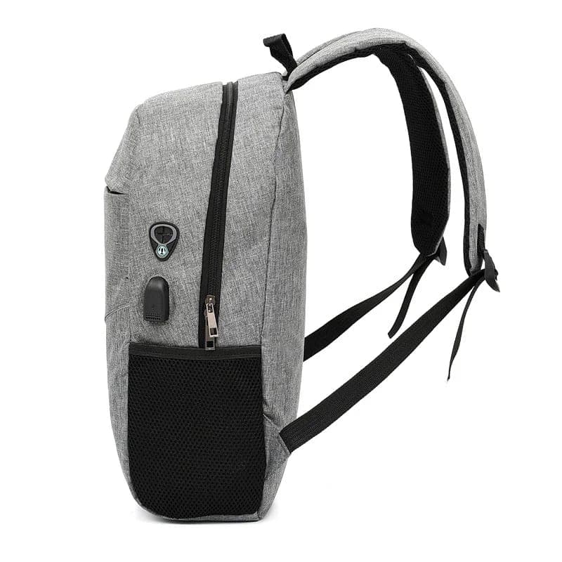 3 PCS Sac à dos multifonctionnel Avec Sortie USB ET Sortie kit-man - Gris 4