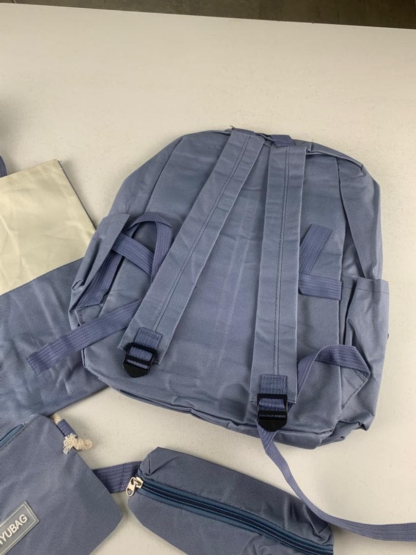 Ensemble de sacs d’école Kawai pour adolescents 4Pcs Guiyu V3 Bleu – محفظة 4 قطع كاواي أزرق 3