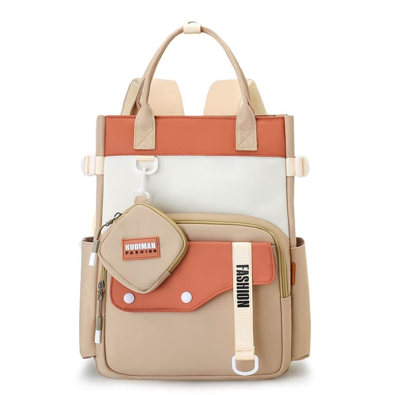 Ensemble de sacs d’école Kawai pour Enfants 2Pcs Avec Pochette Beige – محفظة 2 قطع كاواي مع محفظة صغيرة بيج 6